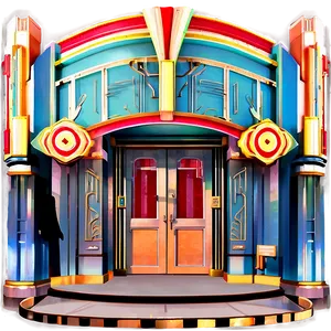 Art Deco Theatre Entrance Png Slh10 PNG Image