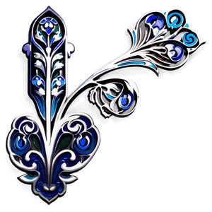 Art Nouveau Corner PNG hwn92 PNG with transparent background