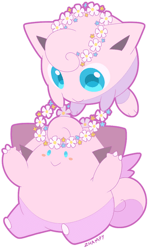 Art Pokemon Jigglypuff Art - Cartoon, HD Png Download PNG image with transparent background