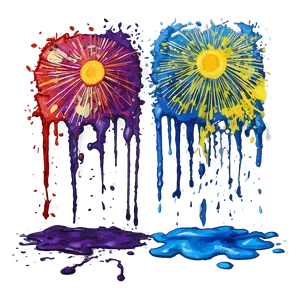 Art Therapy Splatter Technique Png Mjh42 PNG Image