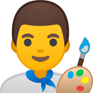 Man Artist Icon - Emoji Artista, HD Png Download PNG with transparent background