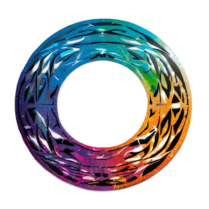 Artistic Circle Sticker Png Veq97 PNG Image