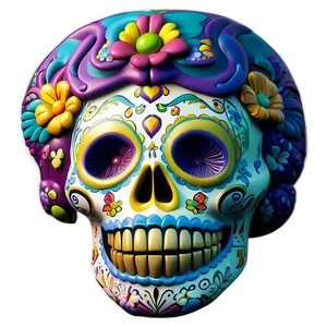 Artistic Dia De Los Muertos Murals Png 90 PNG Image