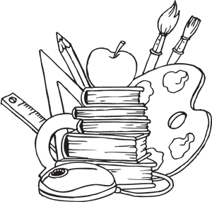 Artistic Education Supplies Vector PNG image with transparent background