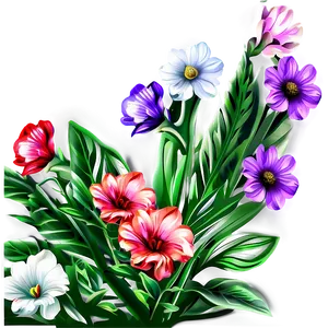 Artistic Flower Composition Png Ihk PNG Image