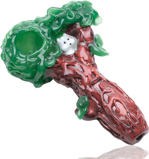 Artistic Glass Squirrel Pipe PNG image with transparent background