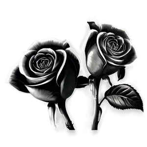 Artistic Rose Black And White Png 06132024 PNG Image