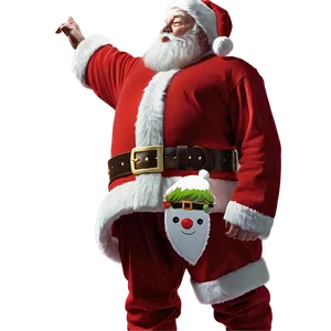 Artistic Santa Belt Representation Png Uer90 PNG Image