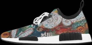 Artistic Sneaker Design PNG