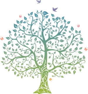 Artistic Tree Illustration PNG image with transparent background