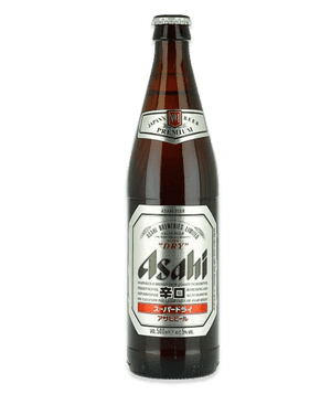 Asahi Premium Japanese Beer Bottle PNG
