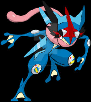 Ash Greninja And Lycanroc , Png Download - Froakie Frogadier Greninja Ash Greninja, Transparent Png PNG image with transparent background