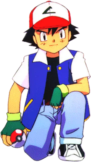 Ash Ketchum Classic Pose PNG Image