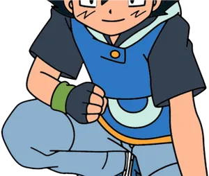 Ash Ketchum Readyfor Battle PNG Image