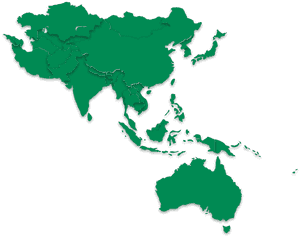 Asia Australia Map Outline PNG image with transparent background