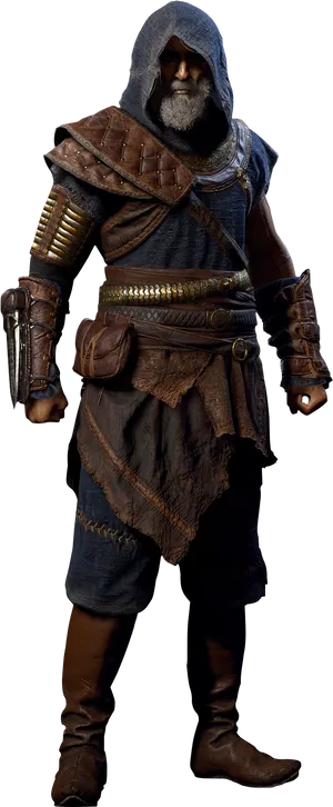 Assassins Creed Character Render PNG Image