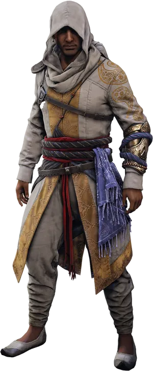 Assassins Creed Character Render PNG Image