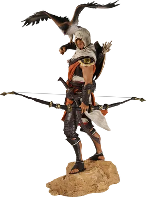 Assassins Creed Eagle Vision Statue PNG Image