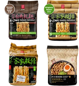 Assorted Asha Noodle Packages PNG Image