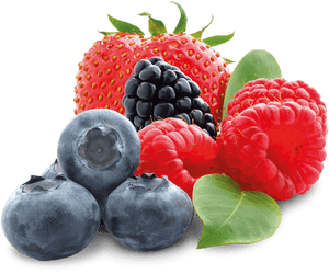 Assorted Berries Transparent Background PNG image with transparent background