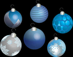 Assorted Christmas Ornaments PNG with transparent background