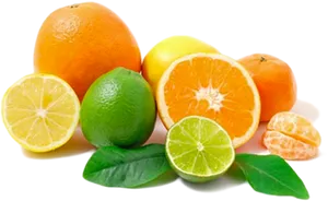 Assorted Citrus Fruits PNG Image