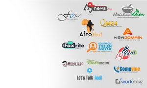Assorted Company Logos Display PNG Image