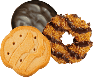 Girl Scout Cookie S'mores - Girl Scout Cookies Free Clip Art, HD Png Download PNG image with transparent background