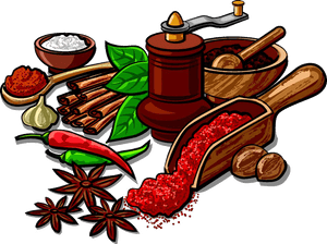 Indian Cuisine Spice Herb Clip Art Star - Herbs And Spices Clipart, HD Png Download PNG with transparent background