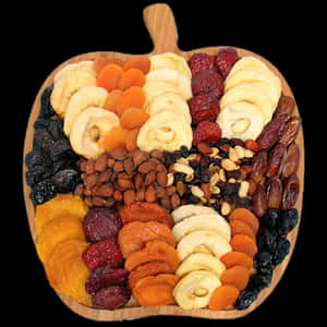 Assorted Dried Fruit Platter PNG image with transparent background
