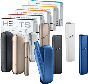 Assorted Electronic Cigarettesand Heatsticks PNG image with transparent background