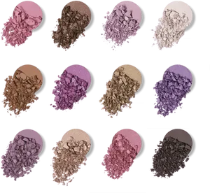 Assorted Eyeshadow Palette Crushes PNG Image