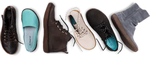 Assorted Footwear Collection PNG Image