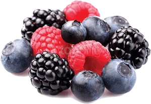 Assorted Fresh Berries PNG Image