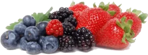 Assorted Fresh Berries Transparent Background PNG Image