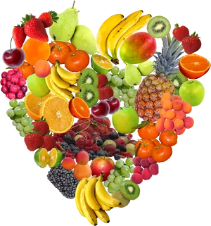 Assorted Fresh Fruit Collection PNG Image