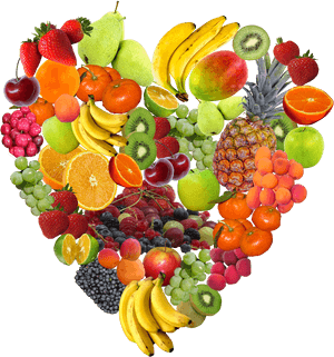 Assorted Fresh Fruit Medley PNG image with transparent background