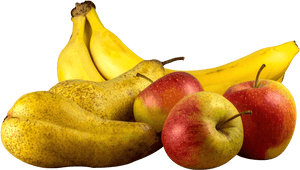 Assorted Fresh Fruit Selection PNG image with transparent background
