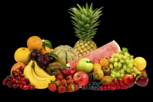 Assorted Fresh Fruit Selection PNG image with transparent background
