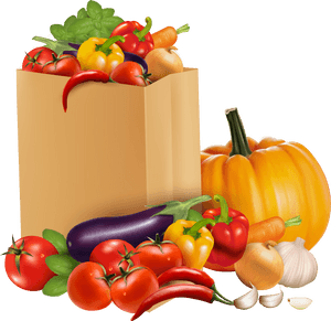 Vector Vegetables Healthy Food - Fruits And Vegetable Vector Background, HD Png Download PNG image with transparent background