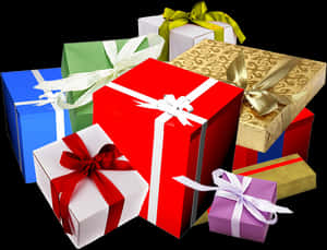 Present,ribbon,gift Wrapping,wedding Favors,material - Happy Birthday Gift Png, Transparent Png PNG