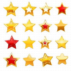Stars Set/stars Set Stars Set/stars Set - Star Icon Vector Free, HD Png Download PNG image with transparent background