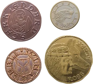 Assorted_ Historical_ Coins_ Collection PNG Image