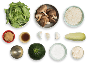 Japanese Rice Bowl & Mushroom Tempura With Zucchini - Pumpkin Seed, HD Png Download PNG image with transparent background