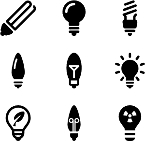 Light Bulbs - Light Icon Vector, HD Png Download PNG image with transparent background
