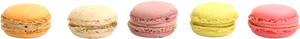 Assorted Macarons Colorful Selection PNG Image