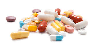 Assorted Medication Pills Tablets Capsules PNG image with transparent background