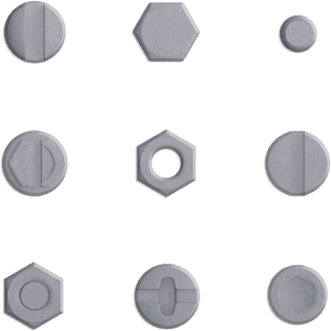 Metal Bolts Png, Transparent Png PNG