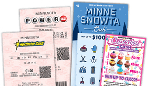 Assorted Minnesota Lottery Tickets PNG image with transparent background
