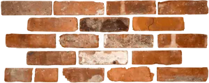 Assorted Old Bricks Texture PNG Image